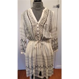 Perrie Lace Dress Ivory Floreat Anthropologie Sz 2